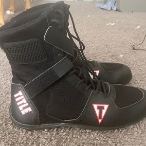 Title boxing shoes black